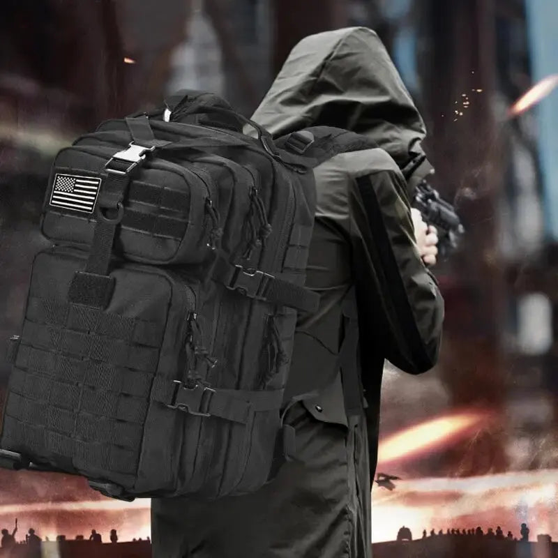 50L Tactical Backpack – Large Capacity Men’s Waterproof Rucksack for Hiking, Camping, Hunting & Outdoor Adventures