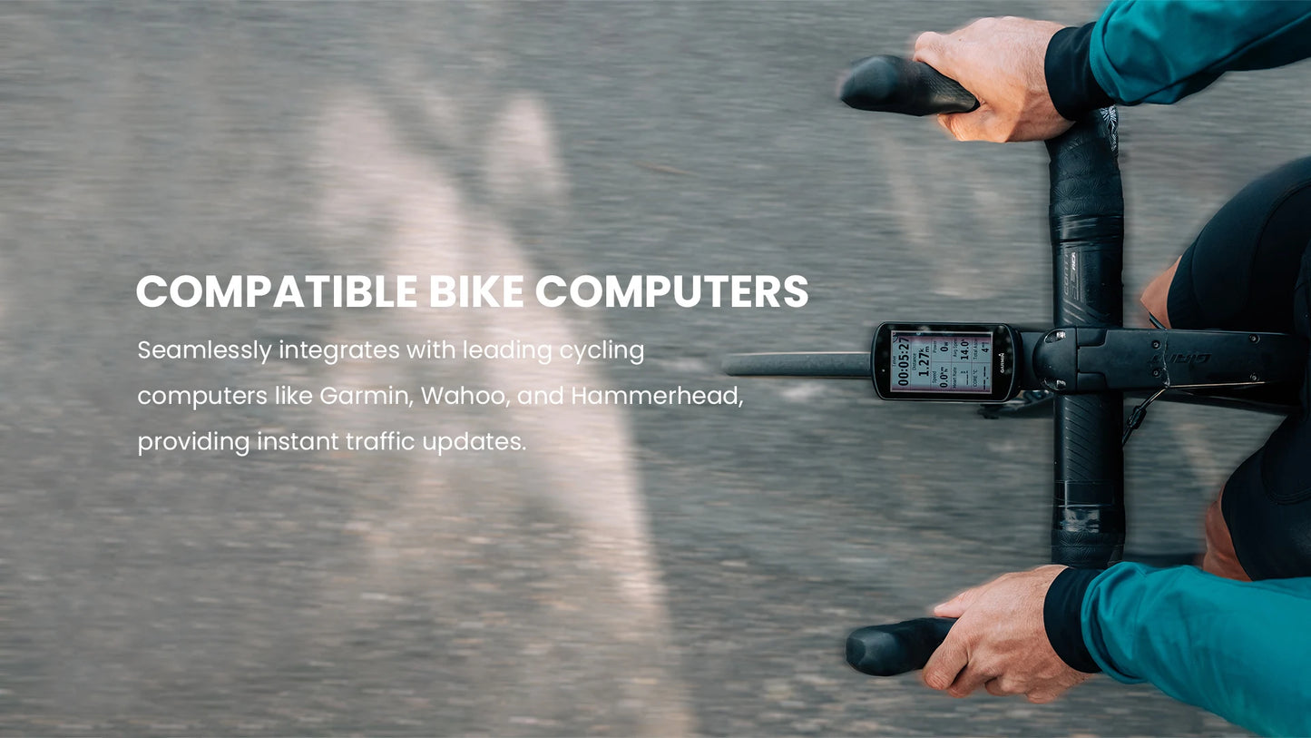 Magicshine Smart Bike Radar Tail Light – Rear View Cycling Taillight Compatible with GPS Bike Computers & Smartwatches