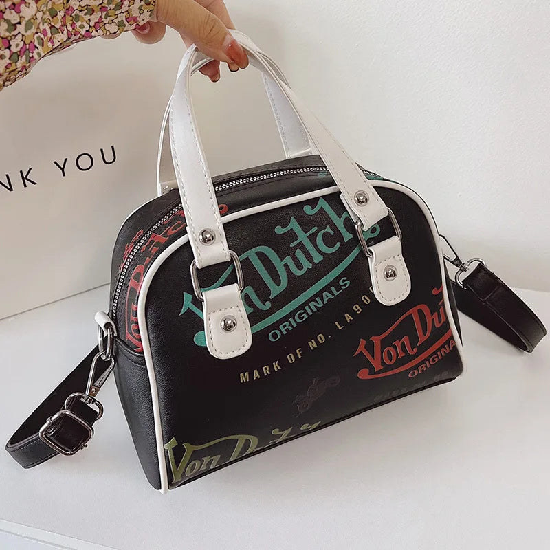 Large Capacity Crossbody Bag for Women - Retro Versatile Shoulder Purse Handbag