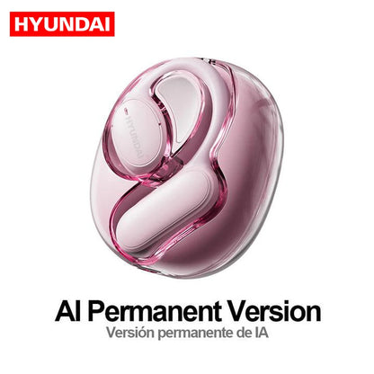 Choice HYUNDAI Openair5 AI Bluetooth Translation Earphones – Hanging Ear Type, 100+ Languages, Intelligent Meeting Earphone Gift