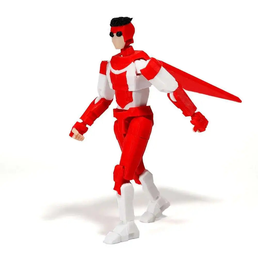 3D Printed Invincible 2.0 Superhero Action Figure – Multi-Jointed Anime Model, Shapeshift Toy & Gift Ornament