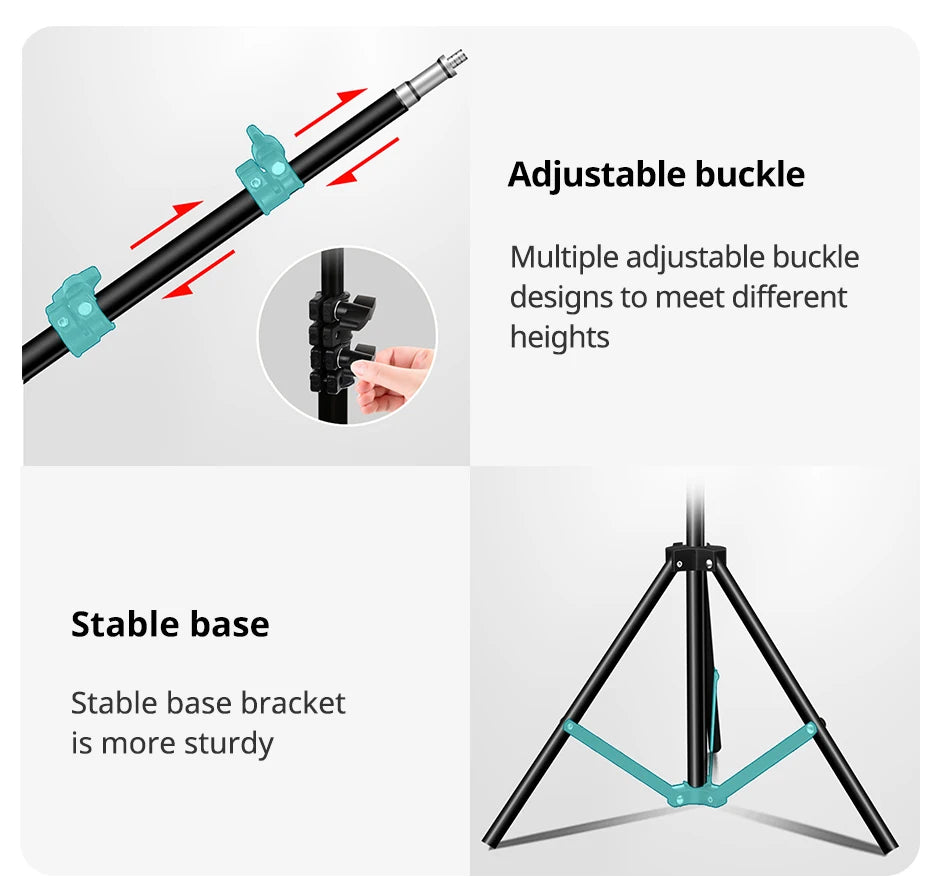 Xnyocn Tripod Floor Tablet Stand — Adjustable Holder for iPad Air, Pro, Mini & 4-13 Inch Tablets