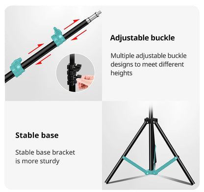 Xnyocn Tripod Floor Tablet Stand — Adjustable Holder for iPad Air, Pro, Mini & 4-13 Inch Tablets