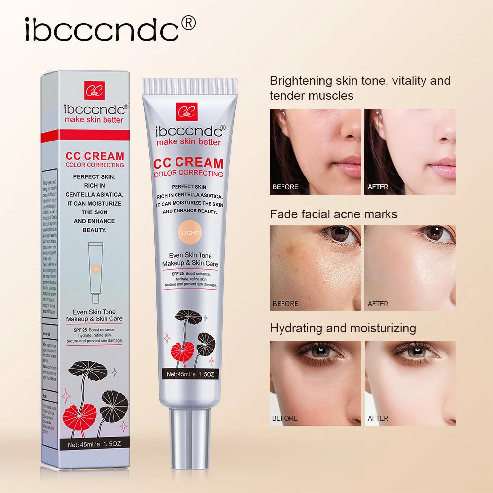 CC Cream Concealer – Full Coverage Liquid Foundation, Waterproof & Long-Lasting Korean Makeup