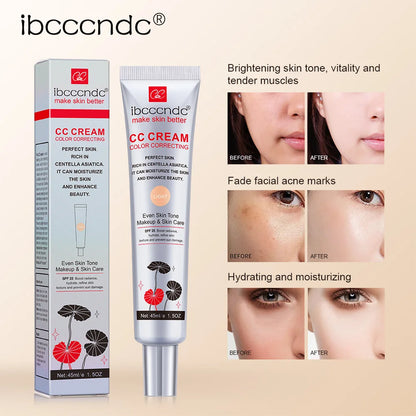 CC Cream Concealer – Full Coverage Liquid Foundation, Waterproof & Long-Lasting Korean Makeup