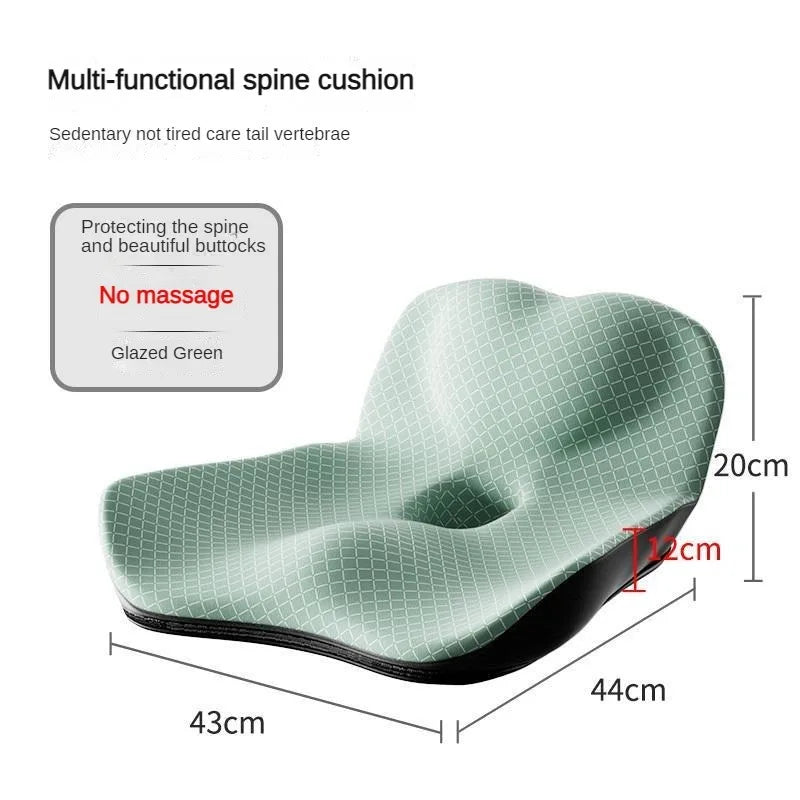 Coccyx Memory Foam Chair Pillow – Orthopedic Seat Pad for Office, Car & Tailbone Pain Relief, Hemorrhoid Treatment Cushion
