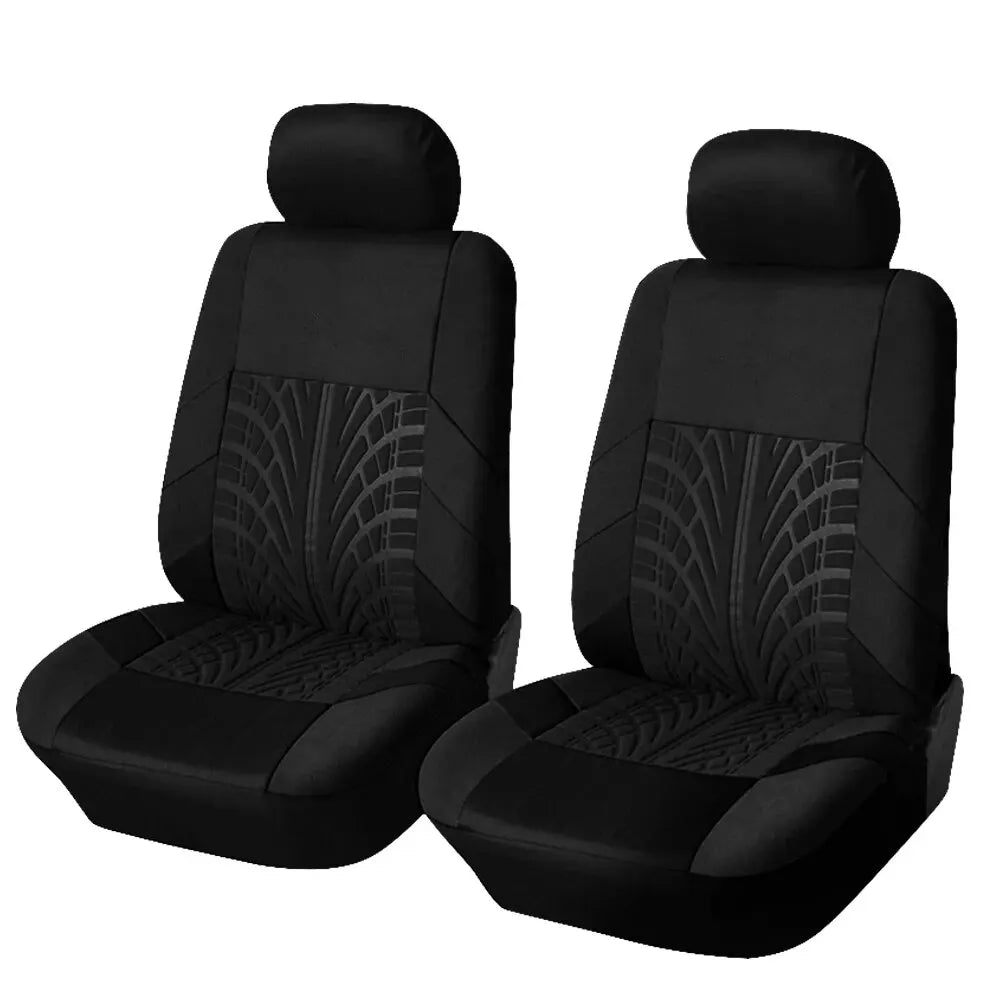 Universal Full Set Car Seat Covers – Front Split & Rear Bench Cloth Protectors for SUV, Sedan & Van Automotive Interior Protection Accessories
