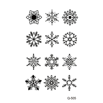 Waterproof Temporary Tattoo Stickers - Mini Black Rose, Butterfly, Arrow, Flower, Wings, Maori, and Snake Designs for Wrist and Neck