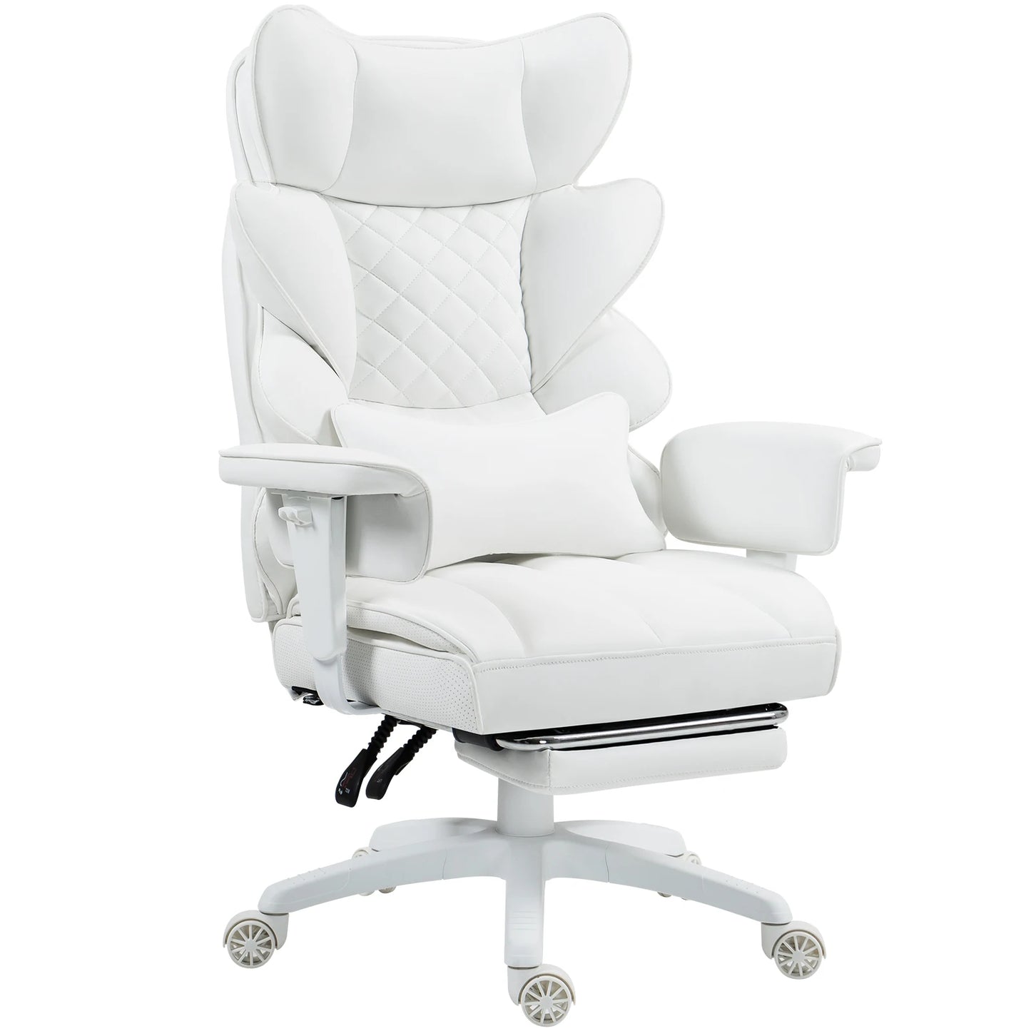 Dowinx Big & Tall Office Chair – High Back Computer Gaming Chair with Pocket Spring Cushion, Lumbar Support & Armrests