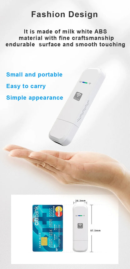 HOSAYA LDW931 4G LTE Portable WiFi Router – Nano SIM USB Modem Pocket Hotspot for 10 Users