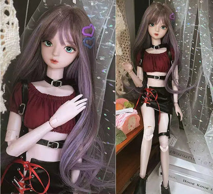 60cm BJD Doll Clothes – Cute Kawaii Outfits for 1/3, 1/4 & 1/6 Dolls, Variety of Accessories for Children’s Toys