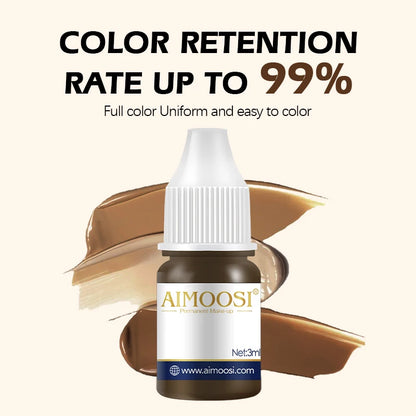 3ml Milk Tea Pigment Ink – Semi-Permanent Makeup Colors for Eyebrow, Eyeliner & Lip Microblading