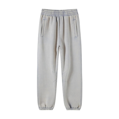 Batik Pattern Fleece Sweatpants – Cozy Casual Warm Pants