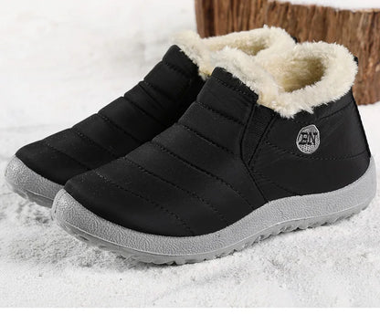 Men’s Winter Ankle Boots — Warm Fur Lined Snow Boots, Casual Shoes for Men and Couples