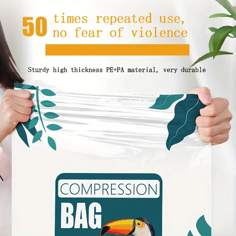Large Capacity Vacuum Compression Storage Bag – Dustproof & Lightweight Travel Clothes Organizer