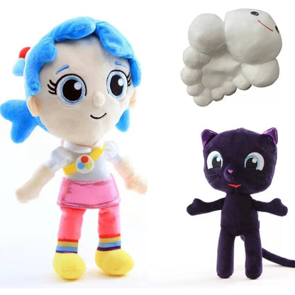 25/30cm Anime True & The Rainbow Kingdom Plush – Bartleby Cat, Zee, Grizelda & Frookie Stuffed Doll, Kids Gift