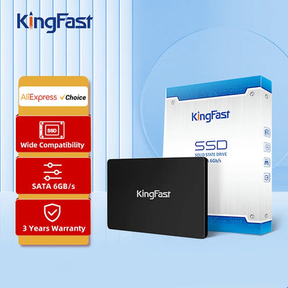 KingFast 2.5" SATA 3 SSD – 120GB, 128GB, 240GB, 256GB, 480GB, 512GB, 1TB Internal Solid State Drive for Laptop & Desktop PC   2/2