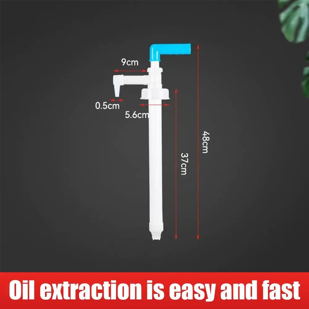 Manual Hand Fuel Transfer Pump - Liquid Transfer Pump with Backflow Prevention for Oil & Other Liquids