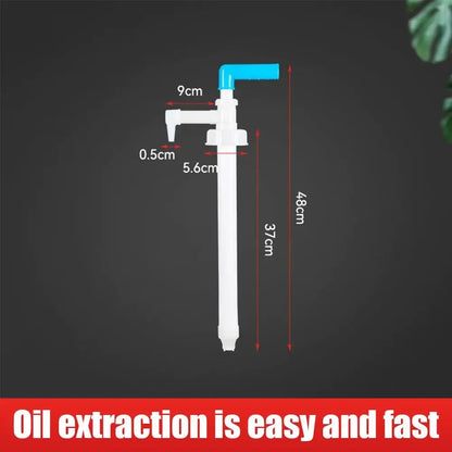 Manual Hand Fuel Transfer Pump - Liquid Transfer Pump with Backflow Prevention for Oil & Other Liquids