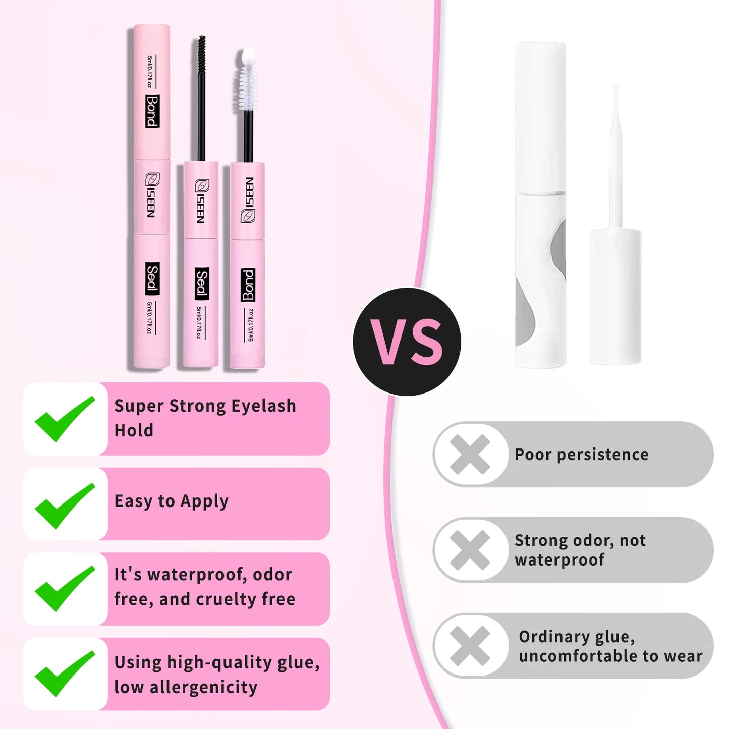 DIY Segmented False Eyelash Set – Large Capacity Cluster Lash Book with Glue, Remover, Tweezers, Brush & Festival Gift