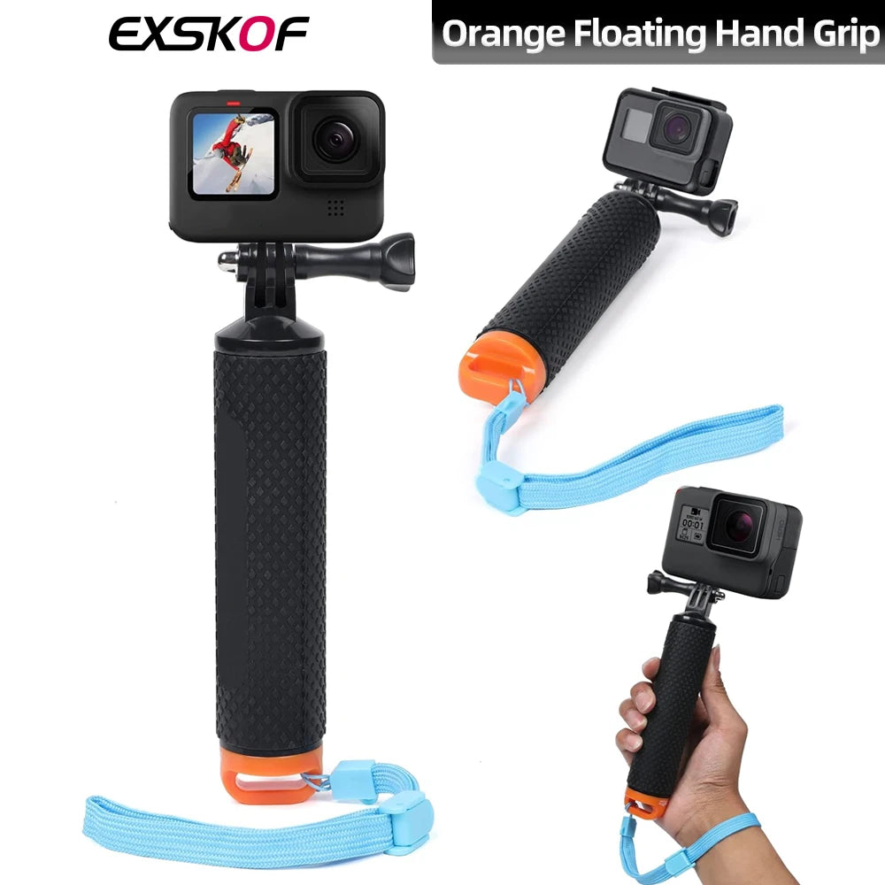 GoPro Floating Hand Grip Waterproof Handle & Selfie Stick - For GoPro Hero 13/12/11/10/9/8/7/6/5, Insta360 X4/X3, DJI Action 4/3