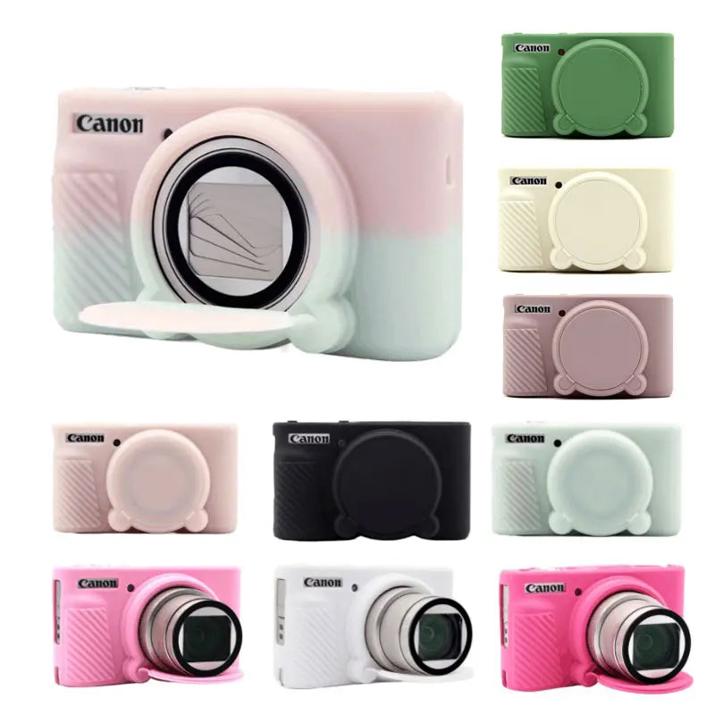 Canon PowerShot SX730 SX740 Silicone Camera Case - Soft Rubber Protective Skin Cover Bag for SX740HS Digital Camera