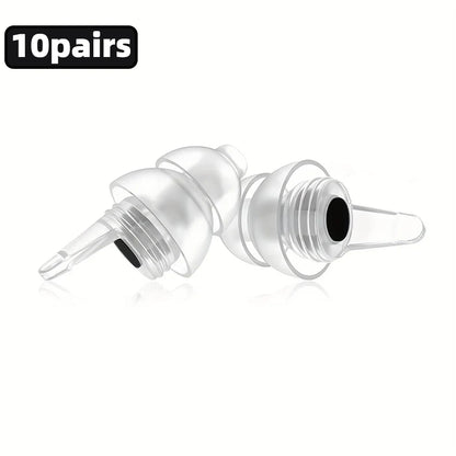 HUAK High Fidelity Silicone Ear Plugs - Reusable Noise Reduction for Sleep, Study, Work, Music, Motorcycle & Swimming