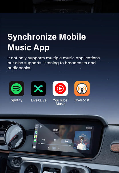 2025 Upgrade Wireless CarPlay & Android Auto AI Box – Dual-Band WiFi Bluetooth Auto Connect for iPhone & Android