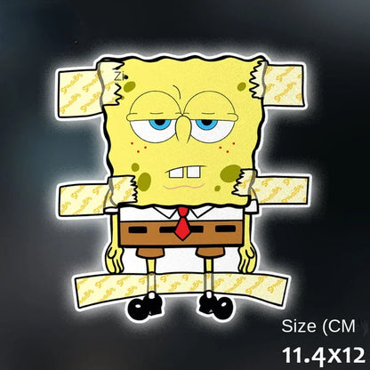 SpongeBob & Patrick Star Car Reflective Stickers — Waterproof Anime Window Decals for Car Decor Accessories