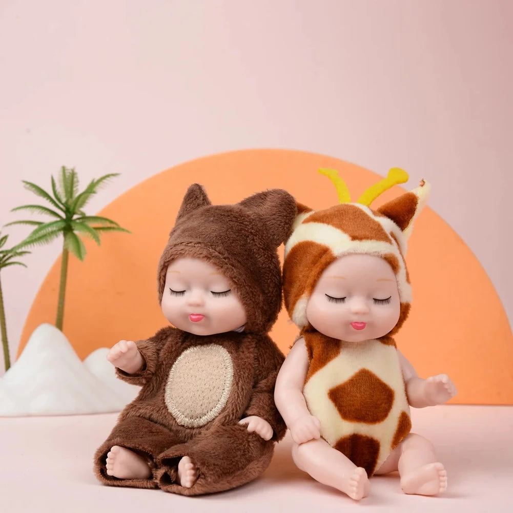 6PCS Reborn Princess Doll Set - Cute Sleeping Baby Dolls with Clothes & Accessories for Kids