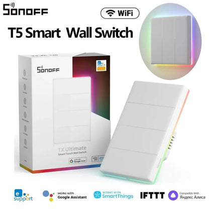 SONOFF TX Ultimate Smart Wall Switch - Full Touch LED Light Switch with Alexa & SmartThings Support