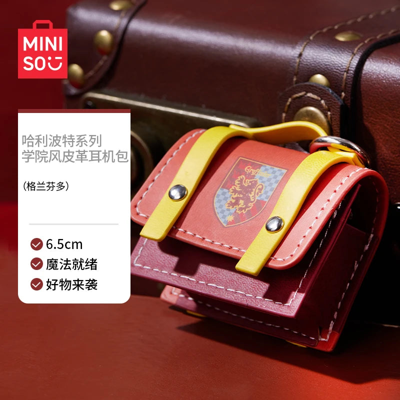 Harry Potter College Style Leather Bag – Portable Headset Protection & Storage Ba