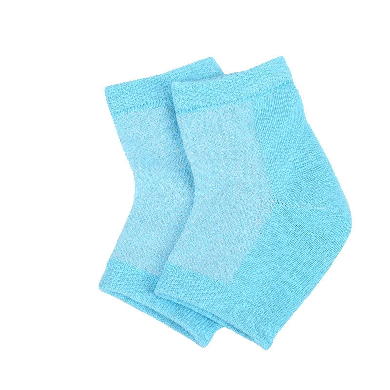 Silicone Heel Socks Foot Care - Moisturizing Gel Heel Protectors for Cracked Dry Feet, Pain Relief & Plantar Support