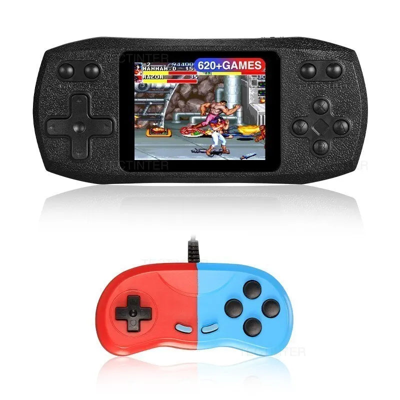 Retro Handheld Game Console | Portable Player with 620 Built-in Classic Games & Rechargeable Battery