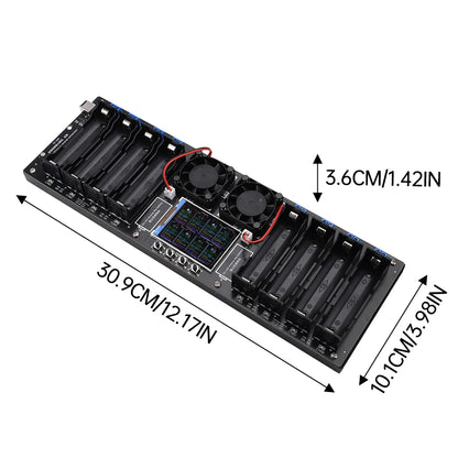 18650 Lithium Battery Capacity Tester – Digital DC Power Detector with 2.4-inch Color Screen, 5V 10A Automatic Measurement