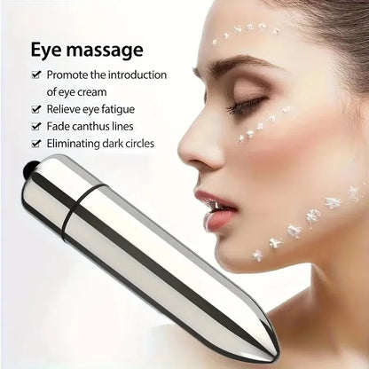 Mini Vibrating Facial Massager - Portable Eye & Face Massage Tool for Lotion Absorption and Skincare
