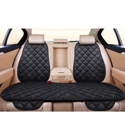 Universal Winter Warm Car Seat Cover Protector Set – 3-Piece Rear Seat Cushion & Back Cushion Auto Seat Protection for Cars, SUVs & Vans