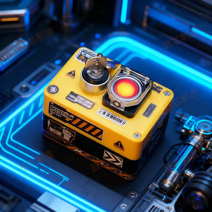 PC Power Reset Switch - Dual-Button Wired External ATX Desktop Power On/Off & Reset Switch for PC Case Mod Accessories