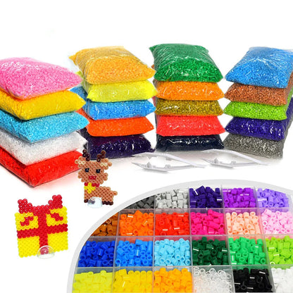 5mm Fuse Beads for Kids – Animal & Creative DIY Perler Hama Beads, Educational Pixel Puzzle, Iron Pegboard Mosaic Pattern Toy