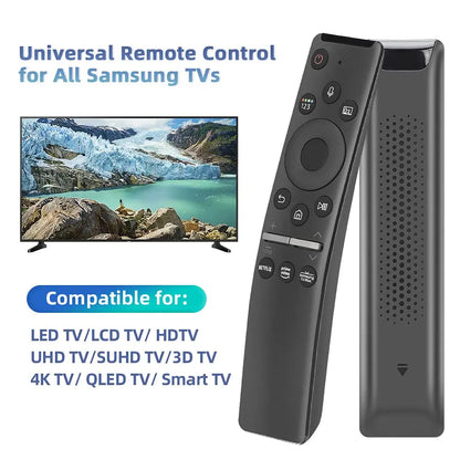 BN59-01330A / BN59-01329A Replacement Voice Remote Control — Compatible with Samsung LED, QLED, UHD, SUHD, HDR, LCD, 4K, 8K, 3D Curved Smart TVs