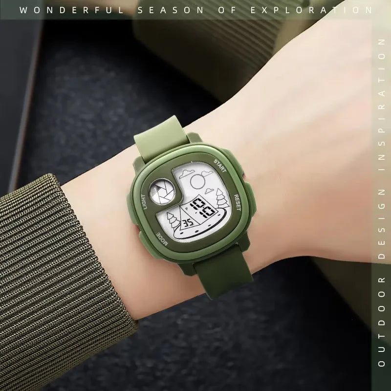 Children’s Digital Sports Watch - Waterproof Electronic Wristwatch with Alarm & Timer for Boys and Girls