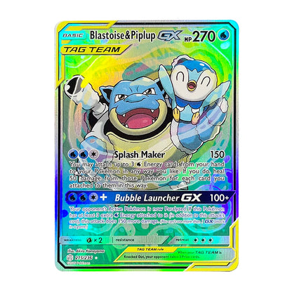 PKM Holographic Trading Cards – Charizard EX, GX, Rainbow Blastoise VMAX, Darkrai VSTAR for Collectors, Battles & Gifts
