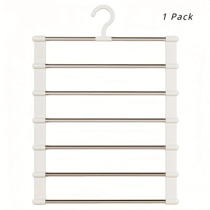 Foldable Stainless Steel Pants Hangers – Space-Saving Closet Organizer for Jeans, Leggings & Trousers   2/2