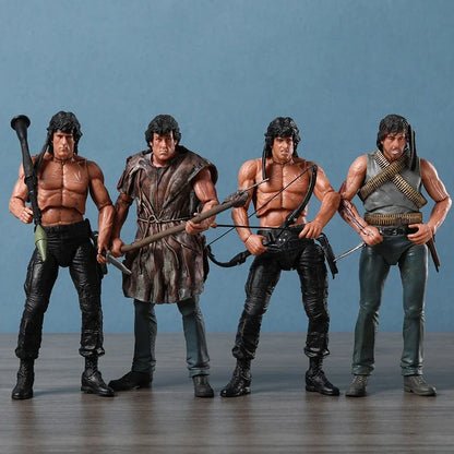 NECA Rambo SDCC 2015 Action Figure — Force of Freedom Handmade Model Toy Doll