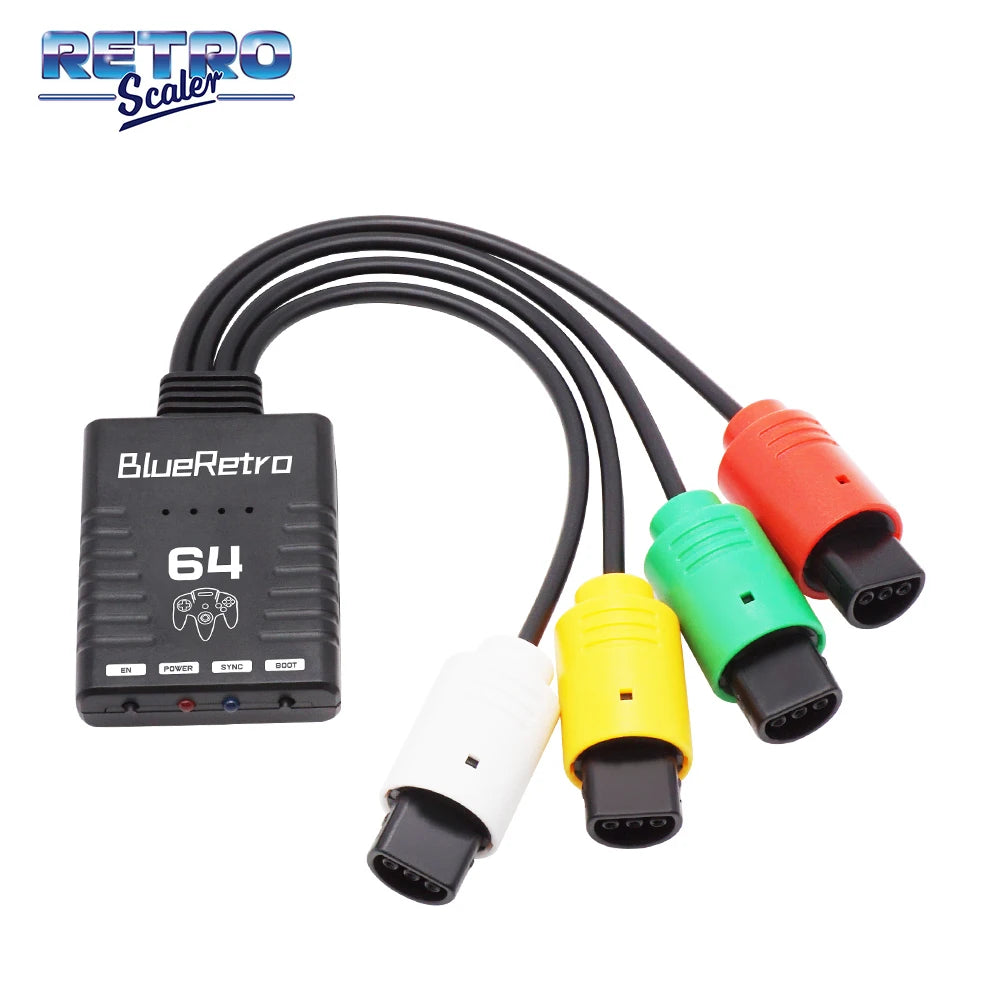 RetroScaler BlueRetro Wireless Adapter – Supports Up to 4 Controllers for Nintendo 64 N64