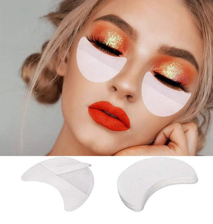10/20/50/100Pcs Eyeshadow Shields - Disposable Under Eye Patches, Lint-Free Makeup Stickers & Applicators