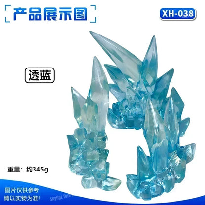 Whirlwind Flame & Ice Special Effects Model Stand — Luffy Figure DIY Accessories Movable Display Base