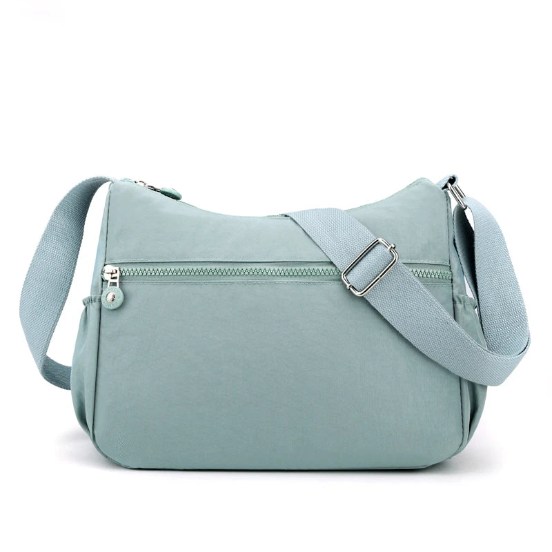 Waterproof Nylon Shoulder Bag | Crossbody Messenger Bag for Women | Ladies Handbag