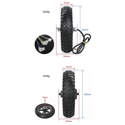 A32Z 8.5x2 Inch Replacement Motor Wheel for Xiaomi M365 Pro Electric Scooter – Scooter Driving Wheel Accessory