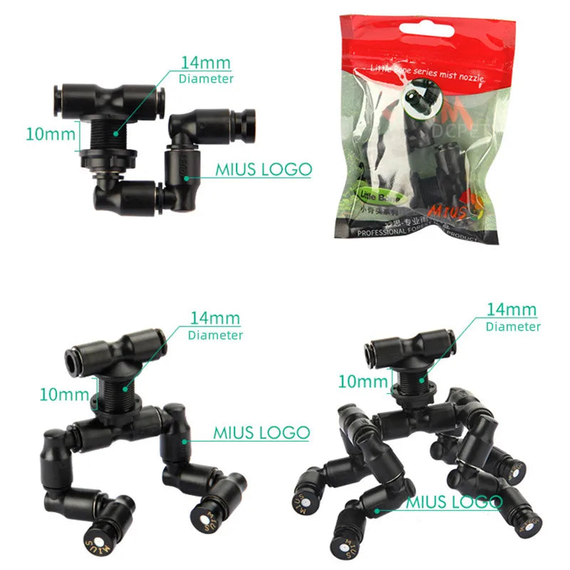 Intelligent Spray System for Reptiles – Mist Rainforest Tank Kit with Electronic Timer, Fogger & Humidifier for Terrariums